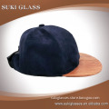 New design fashionable wood brimmed hats customized snapback sports cap